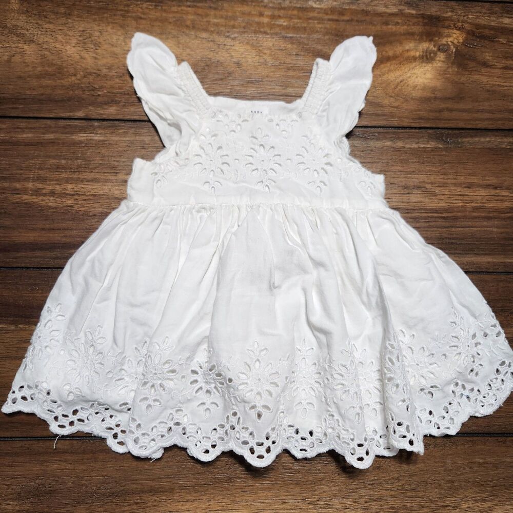 Baby Gap Sleeveless White Dress 3-6 Months